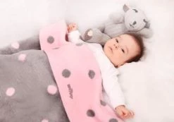 Zaffiro Ecru & Roze Gestipt 75 X 100 Cm Wiegdeken 14994 -Kinderkraft Winkel 23513 23512 groch rozszary145926077856fa8d6a2cf7e 4