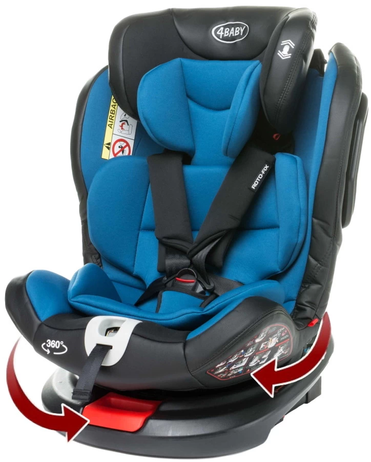 4Baby Roto-Fix Blue 360º 0-36 Kg Isofix Autostoel 3 4Baby Roto-Fix Blue 360º 0-36 Kg Isofix Autostoel