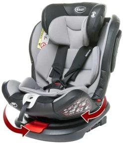 4Baby Roto-Fix Light Grey 360º 0-36 Kg Isofix Autostoel