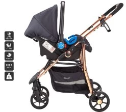 Babygo Style Black Rose 3-in-1 Kinderwagen Incl. Autostoel 6321 -Kinderkraft Winkel 6321 style3in1 blackrose 8 babygo