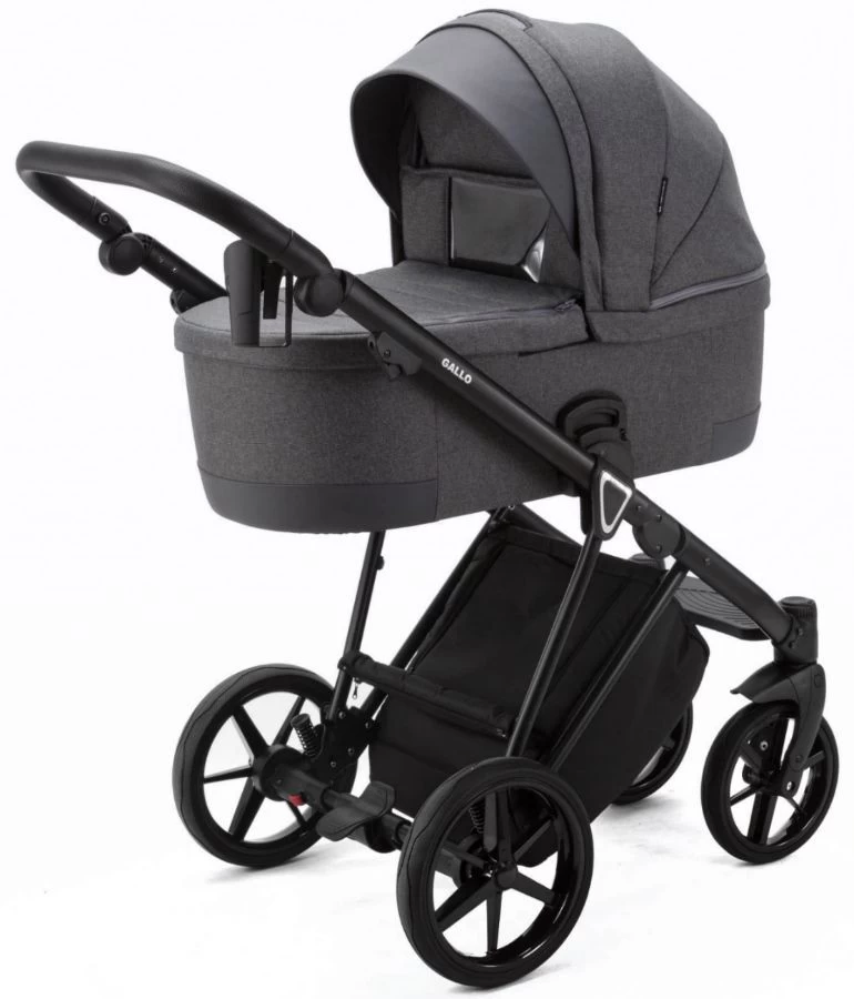 Adamex Gallo Graphite 2-in-1 Kinderwagen GA-3 4 Adamex Gallo Graphite 2-in-1 Kinderwagen GA-3 - Afbeelding 2