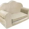 Albero Mio Cloud Sofa Velvet Beige Slaapbank V110 -Kinderkraft Winkel albero mio cloud sofa beige slaapbank v110