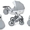 Baby Merc Faster 3 Eco Leather Grey Kinderwagen Incl. Autostoel F10