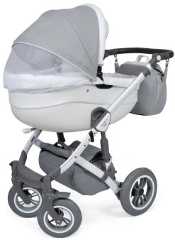 Baby Merc Faster 3 Eco Leather Grey Kinderwagen Incl. Autostoel F10 -Kinderkraft Winkel baby merc faster 3 grey kinderwagen incl. autostoel 2