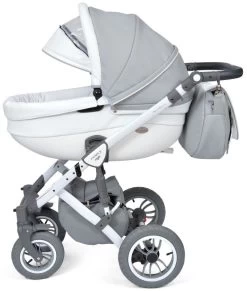 Baby Merc Faster 3 Eco Leather Grey Kinderwagen Incl. Autostoel F10 -Kinderkraft Winkel baby merc faster 3 grey kinderwagen incl. autostoel 3