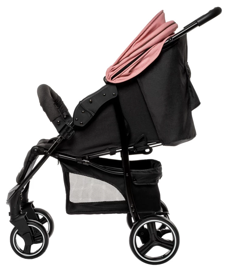 Babygo Basket Pink Melange Wandelwagen Incl. Autostoel 64013 5 Babygo Basket Pink Melange Wandelwagen Incl. Autostoel 64013 - Afbeelding 3