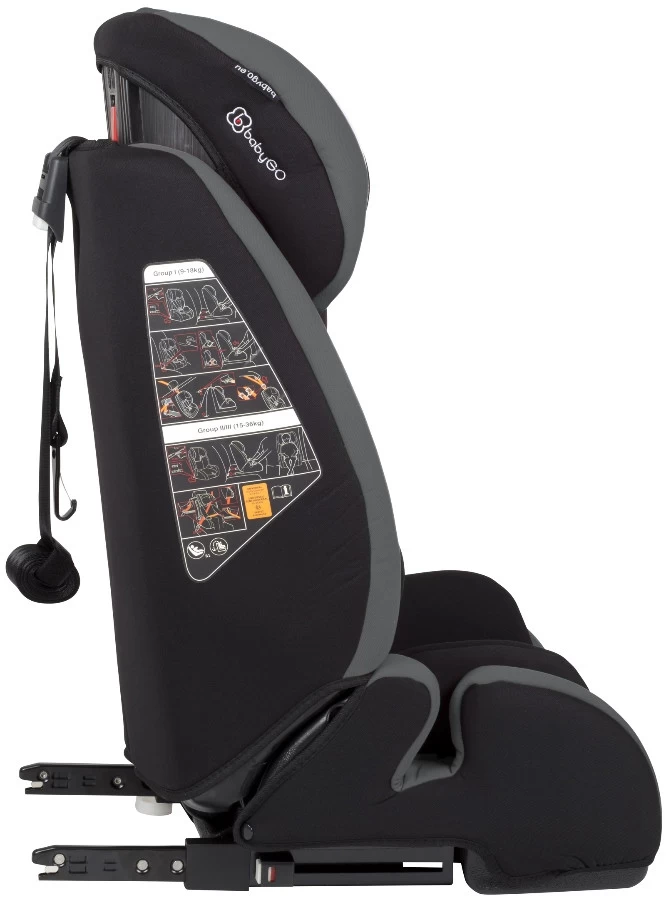 Babygo Free Grijs Isofix Autostoel 9-36 Kg 2402 4 Babygo Free Grijs Isofix Autostoel 9-36 Kg 2402 - Afbeelding 2