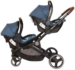 Babygo Twinner Blue Tandem Duowagen Incl. 2 Autostoelen -Kinderkraft Winkel babygo twinner blue tandem duowagen 7502 2 1