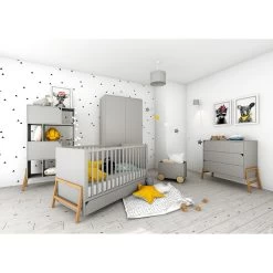 Bellamy Lotta Grey Commode LOSZKOMO -Kinderkraft Winkel bellamy lotta grey babykamer 1 1