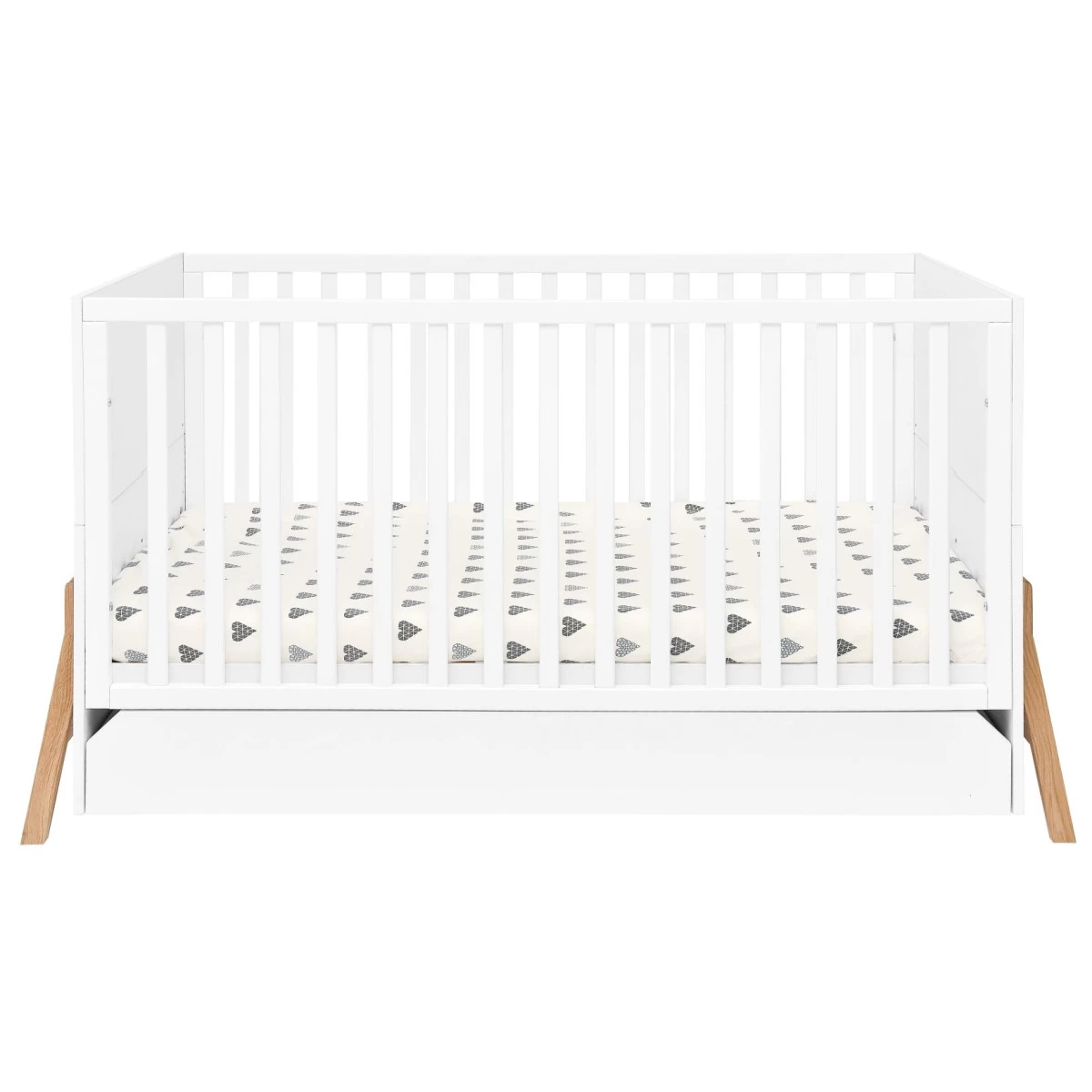 Bellamy Lotta Snow Babykamer: Ledikant/Juniorbed, Commode En 2-Deurskast - Afbeelding 3