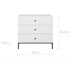Bellamy Lumi White Babykamer: Ledikant/Juniorbed, Commode En 2-Deurskast 35 Bellamy Lumi White Babykamer: Ledikant/Juniorbed, Commode En 2-Deurskast -Kinderkraft Winkel bellamy lumi white commode lubikomo 3 2