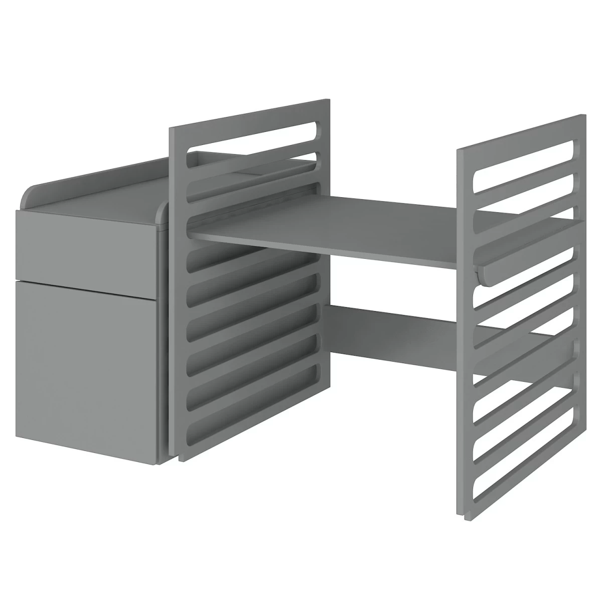 Bellamy UP! Grey 70 X 120/160 Cm 2-in-1 Meegroei Ledikant En Commode Incl. Lade - Afbeelding 6