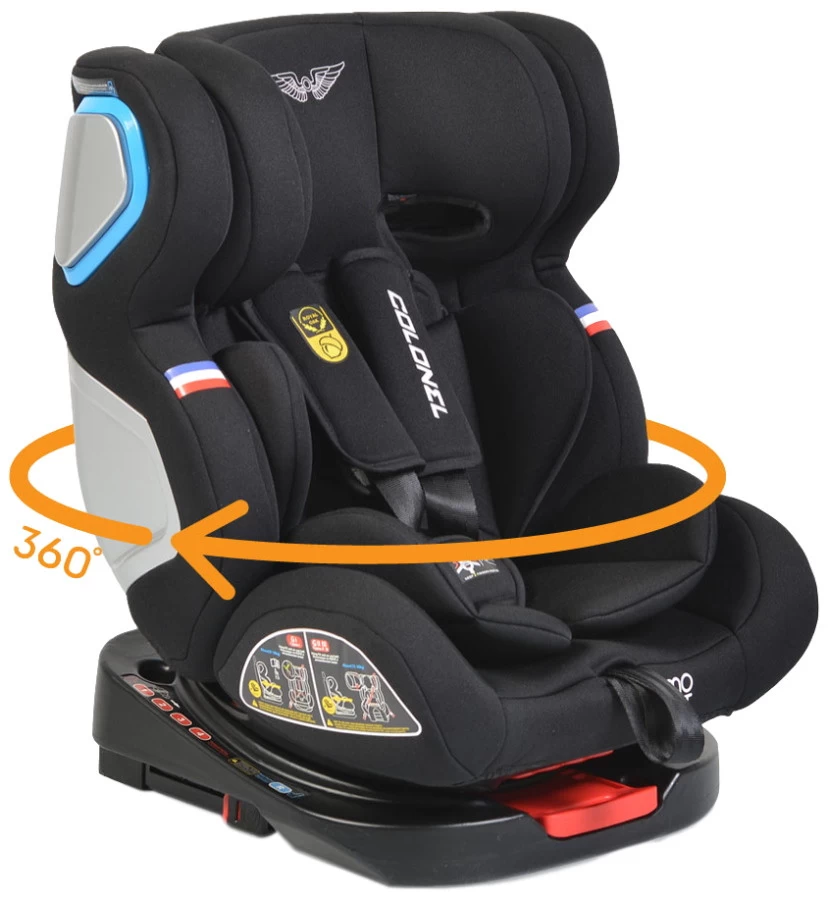 Cangaroo Colonel Black SPS Isofix 0-36 Kg Autostoel 0229 3 Cangaroo Colonel Black SPS Isofix 0-36 Kg Autostoel 0229
