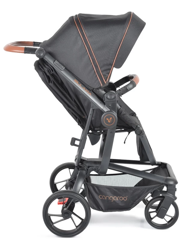 Cangaroo Ellada Black 3-in-1 Combi Kinderwagen Incl. Autostoel 12 Cangaroo Ellada Black 3-in-1 Combi Kinderwagen Incl. Autostoel - Afbeelding 10