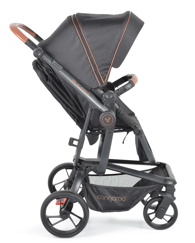 Cangaroo Ellada Black 3-in-1 Combi Kinderwagen Incl. Autostoel 13 Cangaroo Ellada Black 3-in-1 Combi Kinderwagen Incl. Autostoel - Afbeelding 11