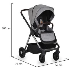 Cangaroo Empire Light Grey 3-in-1 Kinderwagen Incl. Autostoel -Kinderkraft Winkel cangaroo empire light grey 3 in 1 kinderwagen incl. autostoel 20