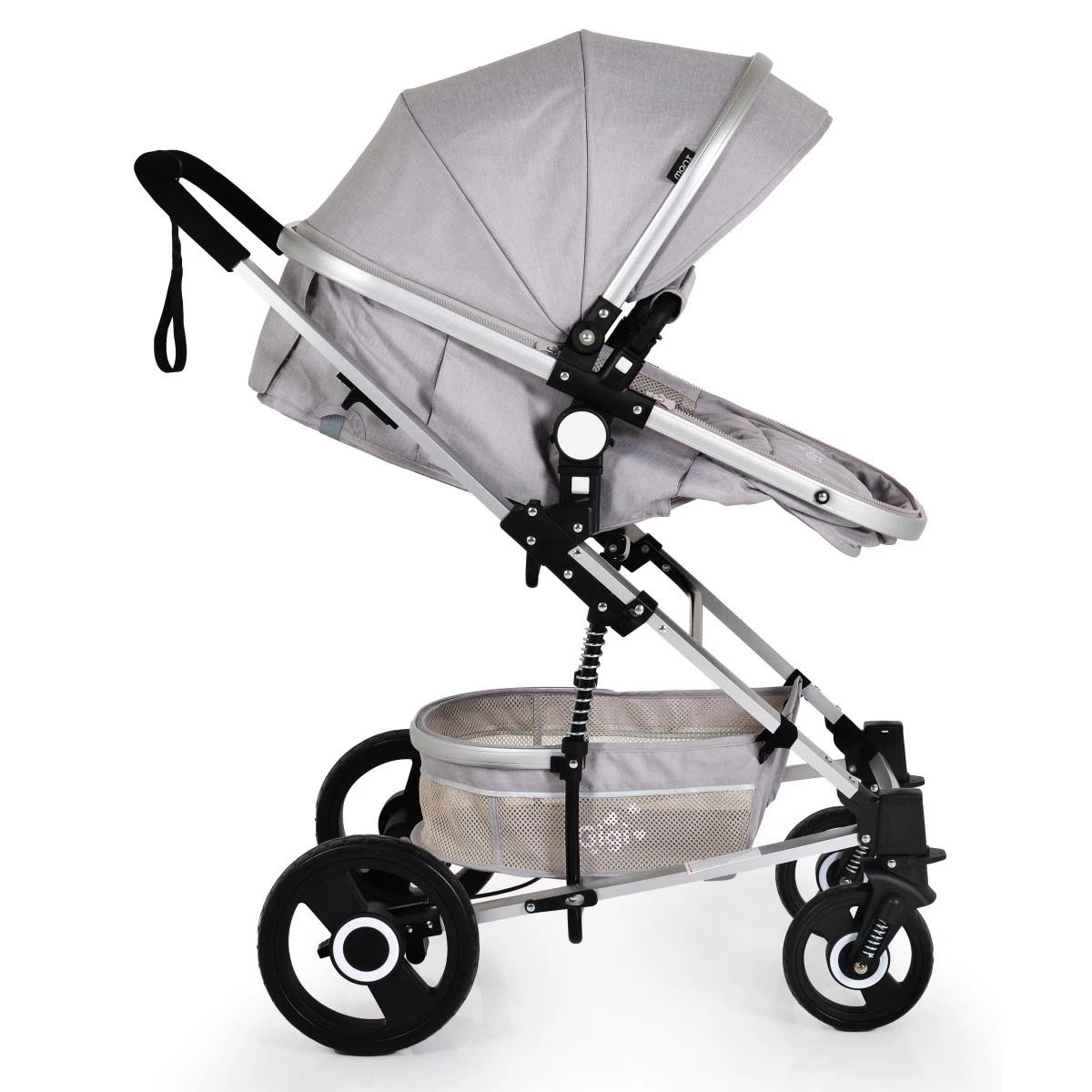Cangaroo Gigi Light Grey 3-in-1 Combi Kinderwagen Incl. Autostoel 13 Cangaroo Gigi Light Grey 3-in-1 Combi Kinderwagen Incl. Autostoel - Afbeelding 11