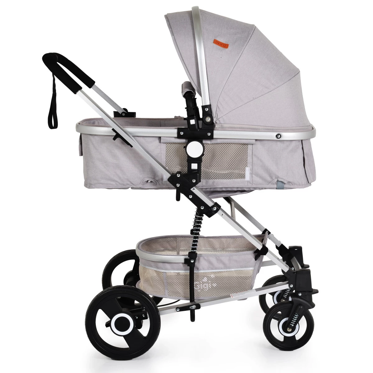 Cangaroo Gigi Light Grey 3-in-1 Combi Kinderwagen Incl. Autostoel 5 Cangaroo Gigi Light Grey 3-in-1 Combi Kinderwagen Incl. Autostoel - Afbeelding 3
