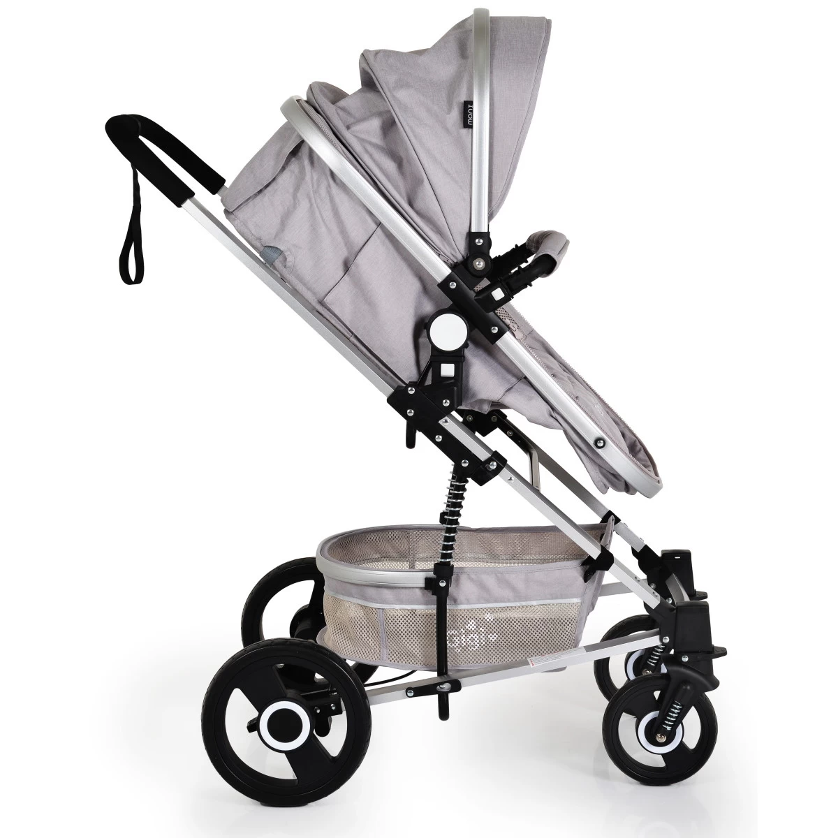Cangaroo Gigi Light Grey 3-in-1 Combi Kinderwagen Incl. Autostoel 11 Cangaroo Gigi Light Grey 3-in-1 Combi Kinderwagen Incl. Autostoel - Afbeelding 9
