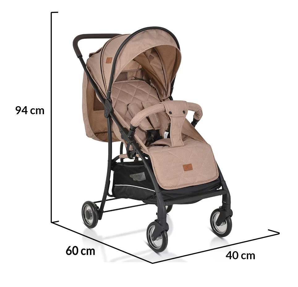 Cangaroo London Beige Wandelwagen 5598 14 Cangaroo London Beige Wandelwagen 5598 - Afbeelding 12