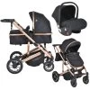 Cangaroo Thira Black 3-in-1 Combi Kinderwagen Incl. Autostoel -Kinderkraft Winkel cangaroo thira black 3 in 1 combi kinderwagen 1