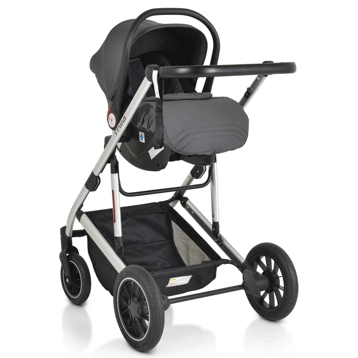 Cangaroo Thira Grey 3-in-1 Combi Kinderwagen Incl. Autostoel 22 Cangaroo Thira Grey 3-in-1 Combi Kinderwagen Incl. Autostoel - Afbeelding 20