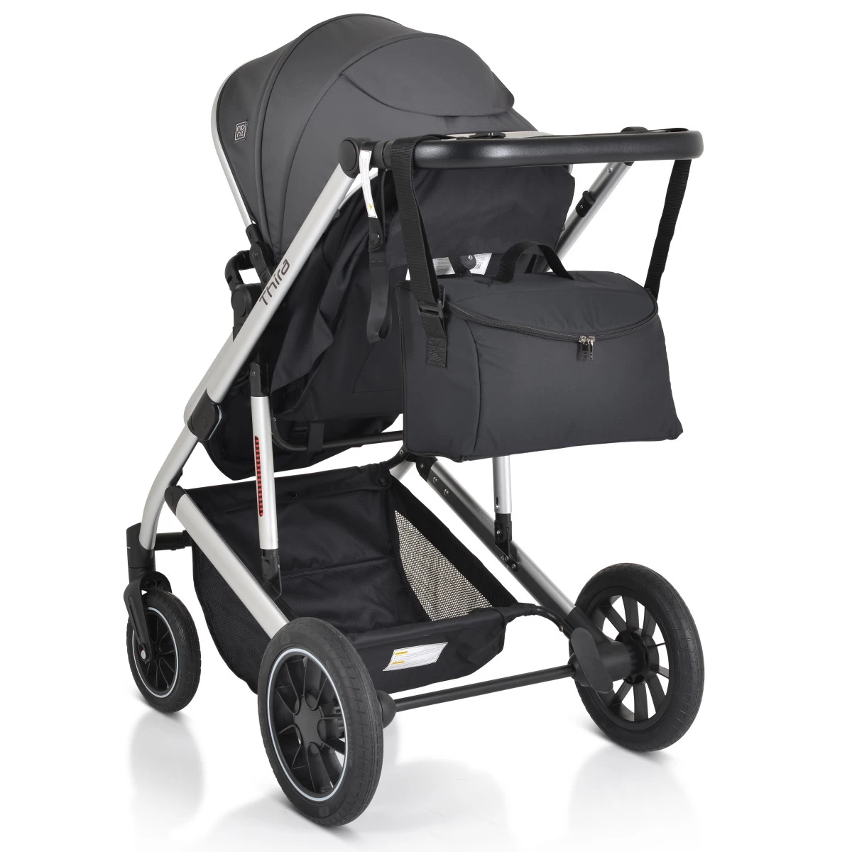 Cangaroo Thira Grey 3-in-1 Combi Kinderwagen Incl. Autostoel 11 Cangaroo Thira Grey 3-in-1 Combi Kinderwagen Incl. Autostoel - Afbeelding 9