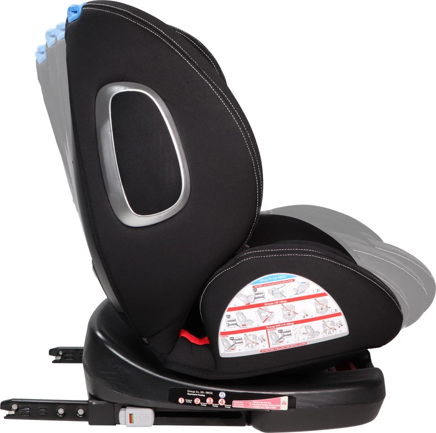 Ding Cruz Black 360° Isofix Autostoel 0-36kg DI-101919 4 Ding Cruz Black 360° Isofix Autostoel 0-36kg DI-101919 - Afbeelding 2