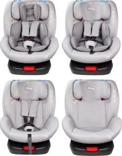 Ding Cruz Light Grey 360° Isofix Autostoel 0-36kg DI-101921 21 Ding Cruz Light Grey 360° Isofix Autostoel 0-36kg DI-101921 -Kinderkraft Winkel di 101921 ding cruz light grey 4options