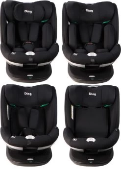 Ding Mace Black 360° I-Size Autostoel 0-36kg DI-111916 -Kinderkraft Winkel di 111916 ding mace black 05