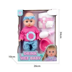 Eco Toys 33cm Pop Blauw/Roze Outfit Met Accessoires HC531515 -Kinderkraft Winkel eco toys 33cm pop blauwroze outfit met accessoires hc531515 .3