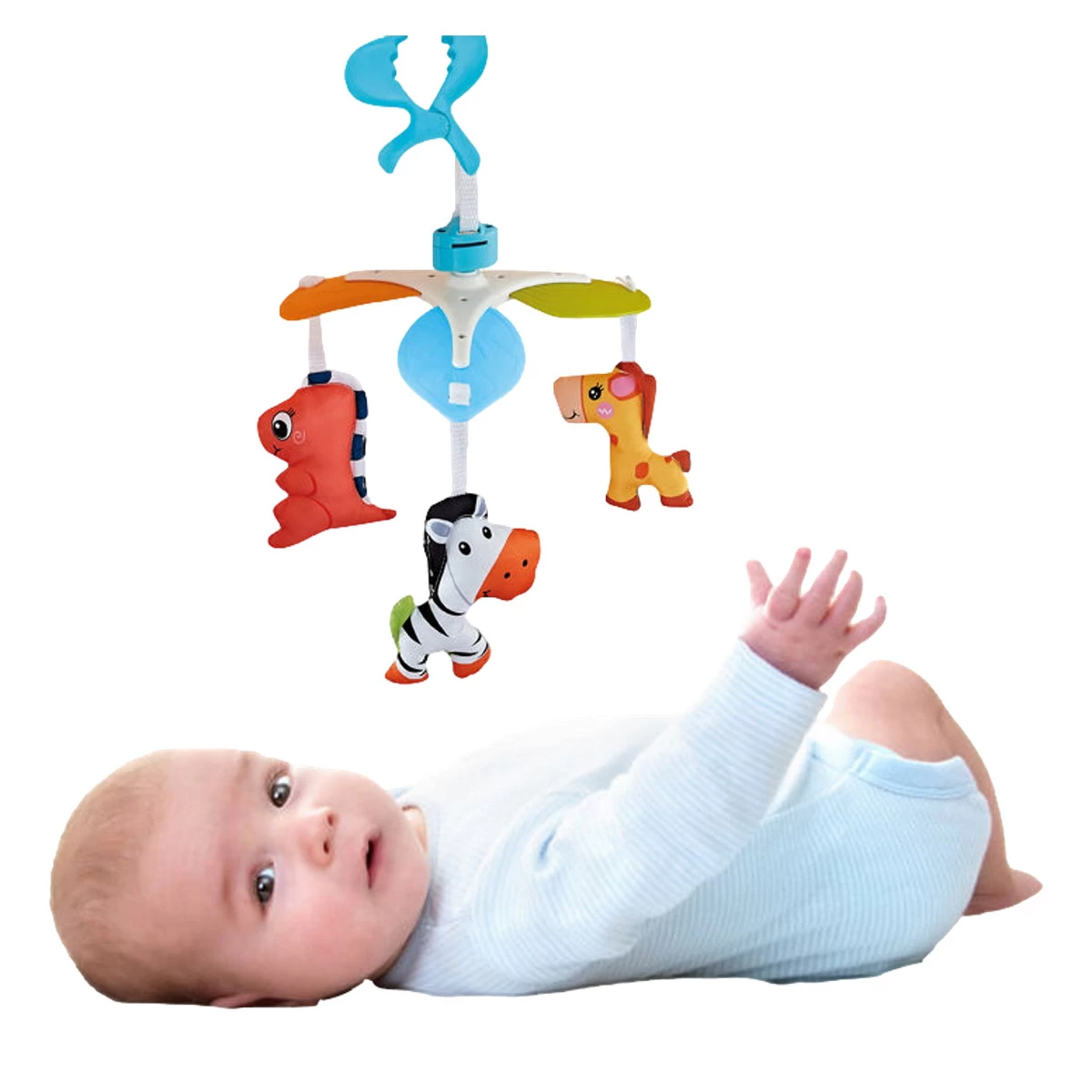 Eco Toys Blue Babymobiel Kinderwagen Speelgoed HC527701 4 Eco Toys Blue Babymobiel Kinderwagen Speelgoed HC527701 - Afbeelding 2