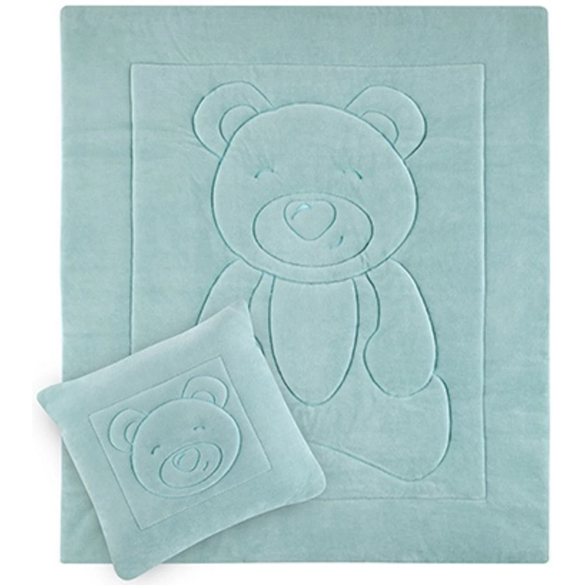 Babyjem Velvet Groen Dekentje Met Kussen 664 4 Babyjem Velvet Groen Dekentje Met Kussen 664 - Afbeelding 2