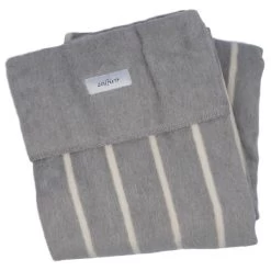 Kinderkraft Winkel 17 Zaffiro Grijs & Ecru Gestreept 100 X 150 Cm Ledikantdeken 15366