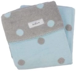 Kinderkraft Winkel 11 Zaffiro Grijs & Blauw Gestipt 100 X 150 Cm Ledikantdeken 15328