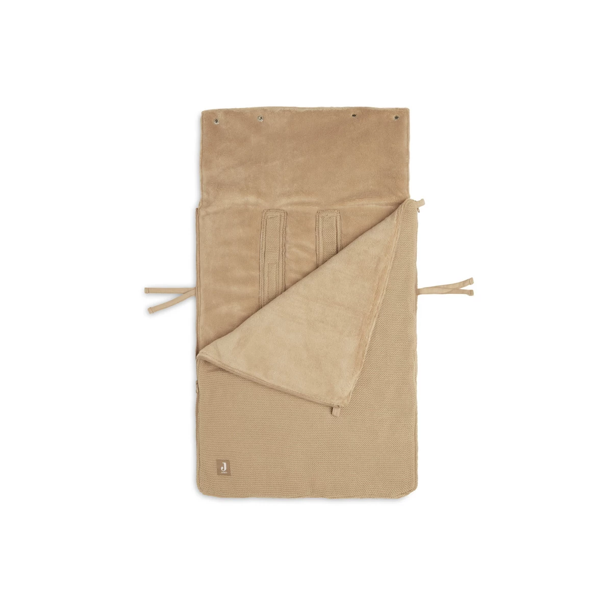 Jollein Basic Knit Biscuit 3/5 Punts 0-9 Maanden Autostoel Voetenzak 025-811-66072 - Afbeelding 3