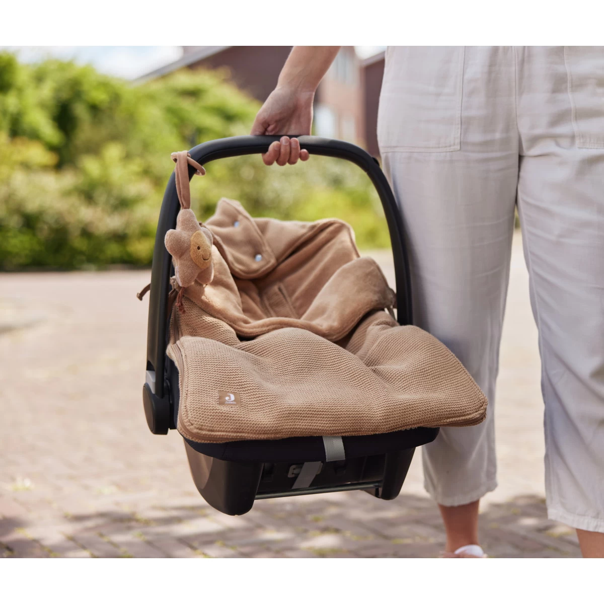 Jollein Basic Knit Biscuit 3/5 Punts 0-9 Maanden Autostoel Voetenzak 025-811-66072 - Afbeelding 7