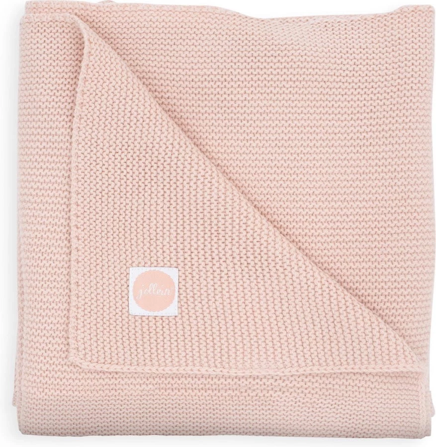 Jollein Basic Knit Pale Pink 100 X 150 Cm Ledikantdeken 516-522-65310