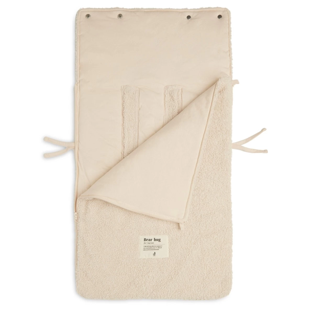 Jollein Boucle Naturel 3/5 Punts 0-9 Maanden Autostoel Voetenzak 025-811-66060 - Afbeelding 4