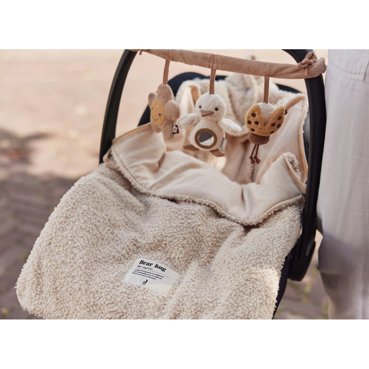 Jollein Boucle Naturel 3/5 Punts 0-9 Maanden Autostoel Voetenzak 025-811-66060 - Afbeelding 7