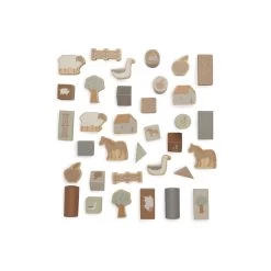 Jollein Farm Houten Blokkenset 712-603-67021 -Kinderkraft Winkel jollein farm houten blokkenset 712 603 67021 1