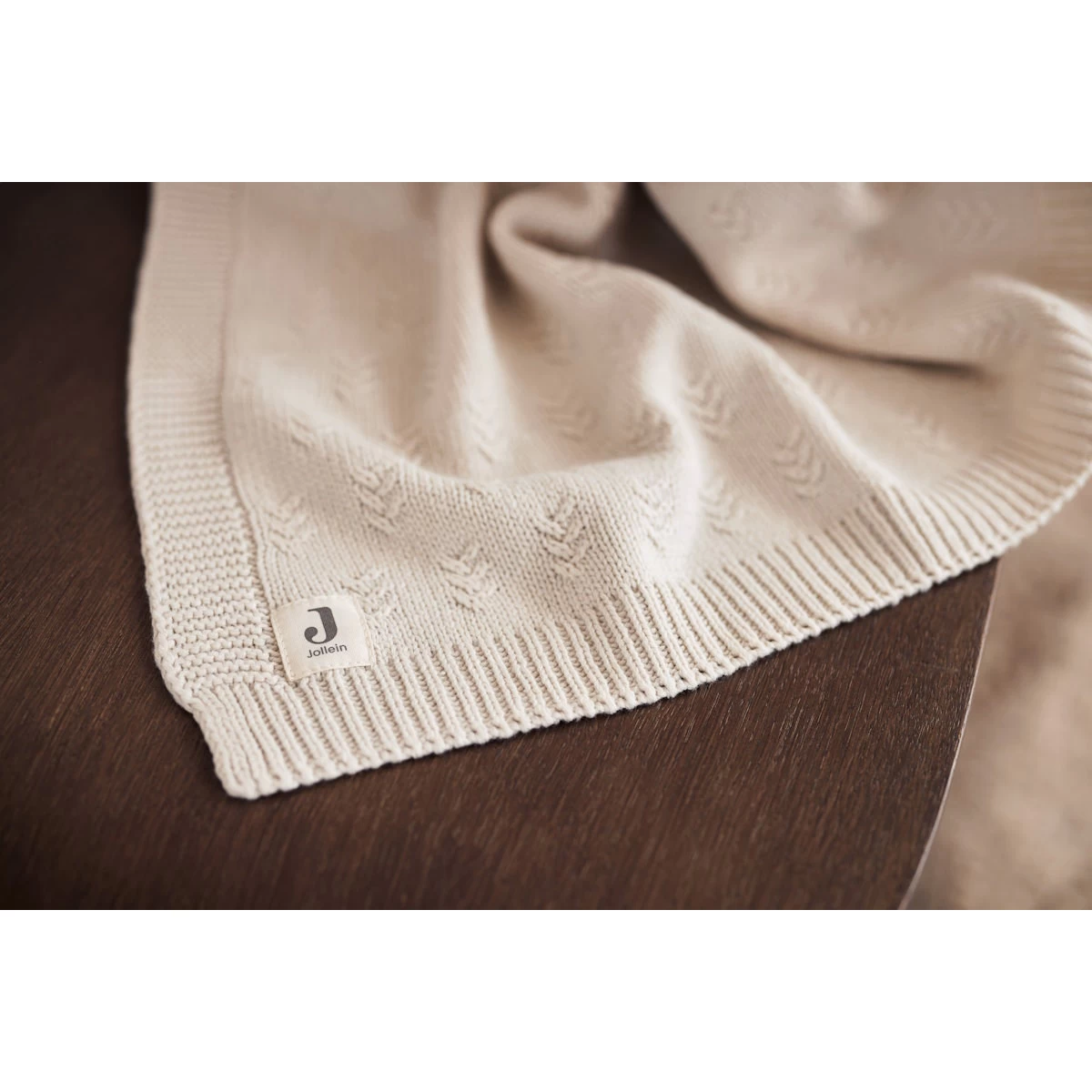 Jollein Grain Knit Oatmeal 75 X 100 Cm Wiegdeken 516-511-67047 - Afbeelding 7