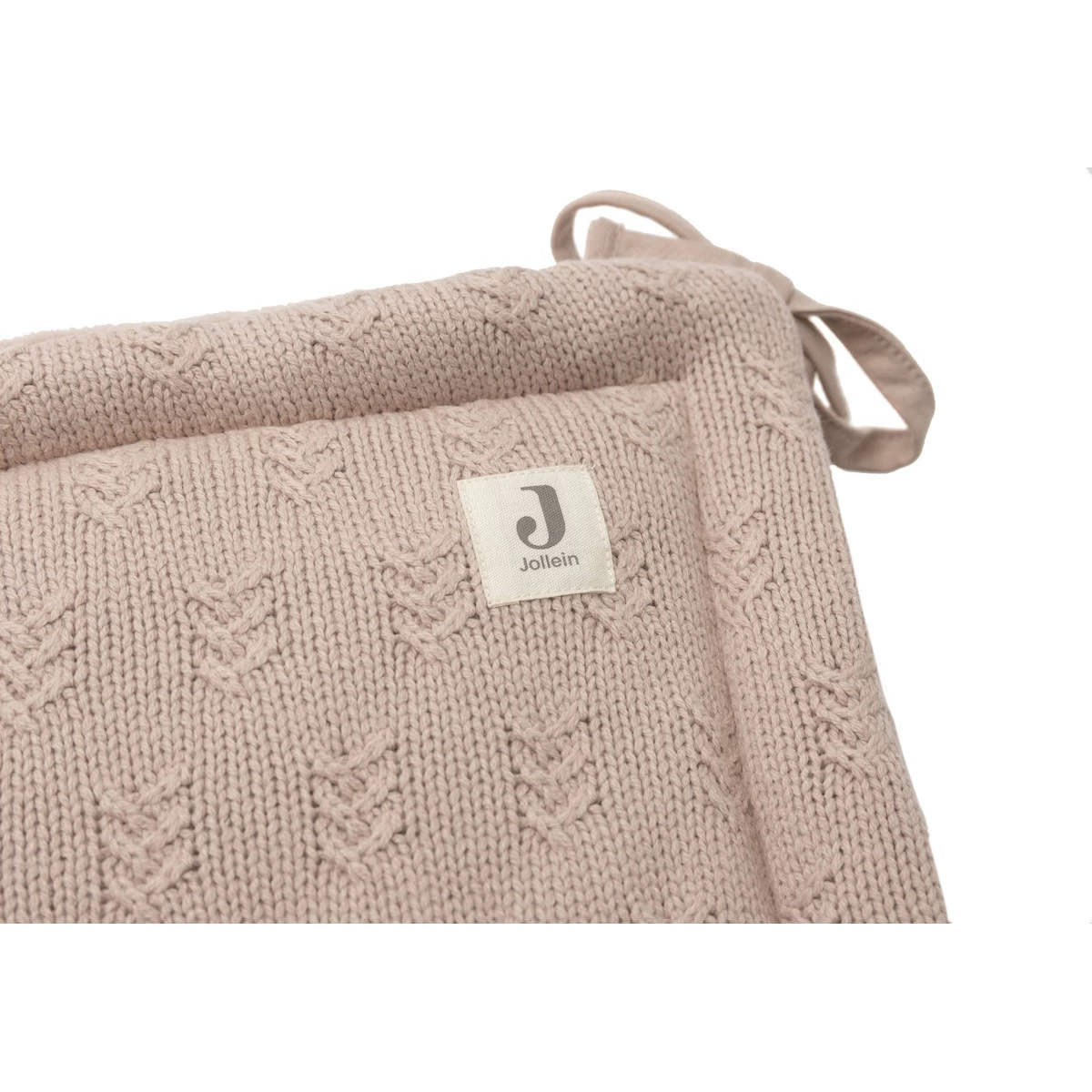 Jollein Grain Knit Wild Rose 30 X 180 Cm Bedbumper 004-895-67065 5 Jollein Grain Knit Wild Rose 30 X 180 Cm Bedbumper 004-895-67065 - Afbeelding 3