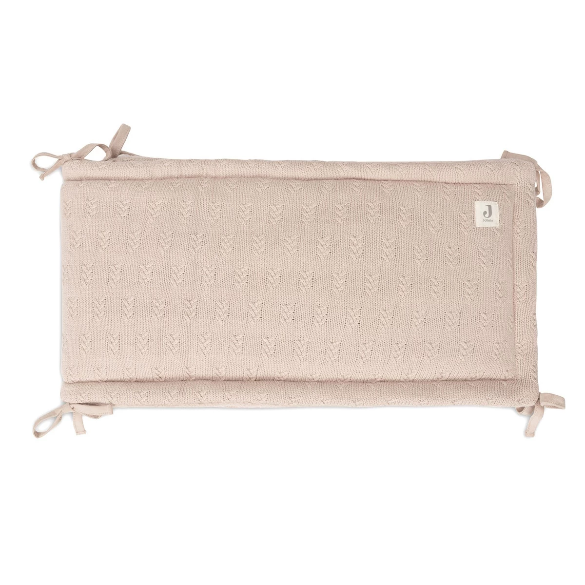 Jollein Grain Knit Wild Rose 30 X 180 Cm Bedbumper 004-895-67065 4 Jollein Grain Knit Wild Rose 30 X 180 Cm Bedbumper 004-895-67065 - Afbeelding 2