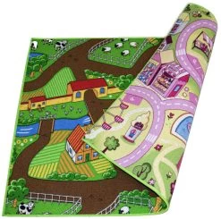 Kids Corner Farm Life/Sweet Town 95x113 Cm Omkeerbaar Vloerkleed En Speelmat 10 Kids Corner Farm Life/Sweet Town 95x113 Cm Omkeerbaar Vloerkleed En Speelmat -Kinderkraft Winkel kids corner farm lifesweet town 95x113 cm omkeerbaar vloerkleed en speelmat 2