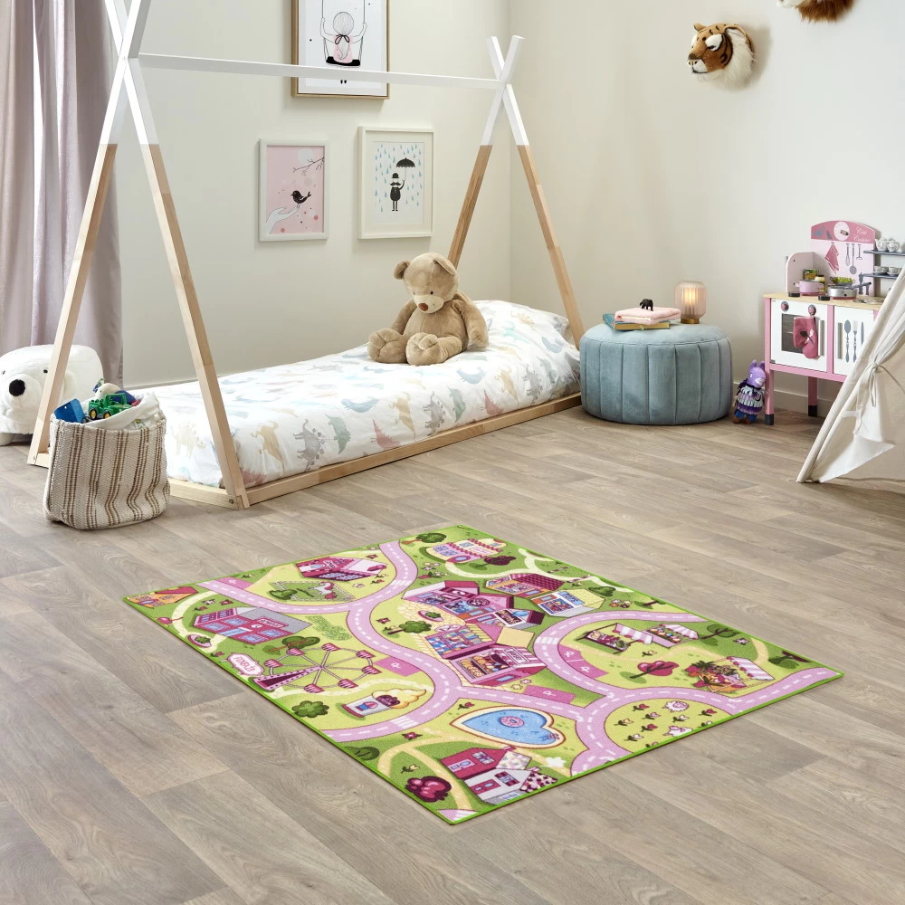 Kids Corner Farm Life/Sweet Town 95x113 Cm Omkeerbaar Vloerkleed En Speelmat 7 Kids Corner Farm Life/Sweet Town 95x113 Cm Omkeerbaar Vloerkleed En Speelmat - Afbeelding 5