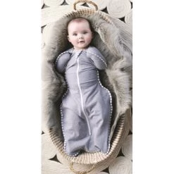 Love To Dream Swaddle Up 1.0 Grey Small 3-6 Kg Inbakerslaapzak L1001001GRS -Kinderkraft Winkel kraken 1 2