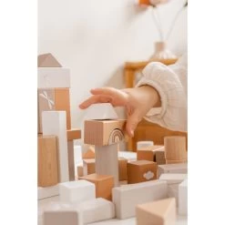 Label Label Nougat 50 Stuks Houten Blokken LLWT-37100 -Kinderkraft Winkel label label nougat 50 stuks houten blokken 3