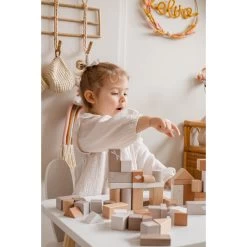 Label Label Nougat 50 Stuks Houten Blokken LLWT-37100 -Kinderkraft Winkel label label nougat 50 stuks houten blokken 5