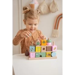 Label Label Barbapapa Houten Stapelblokken LLBB-37025 -Kinderkraft Winkel llbb 37025 barbabapapa wooden stacking blocks 08